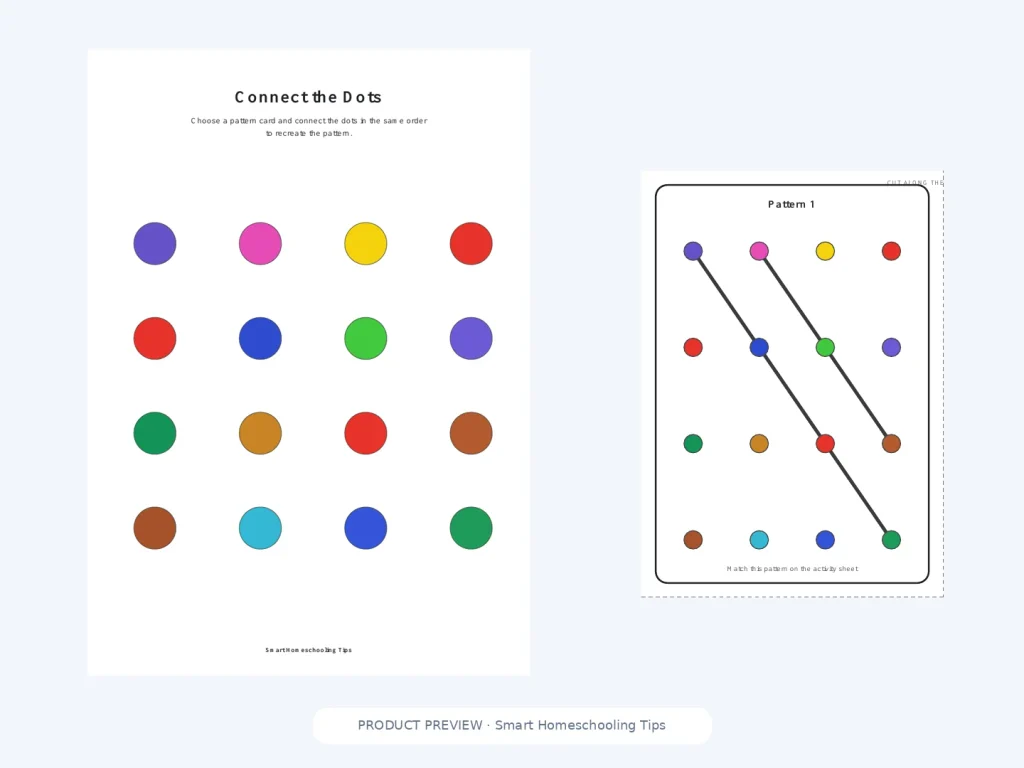 Connect the Dots printable activity pack